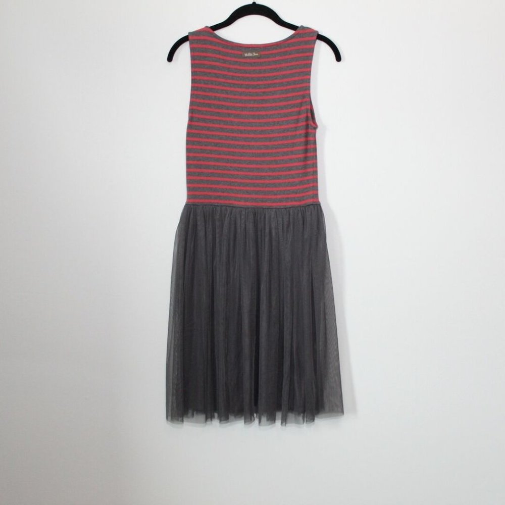 ✨2/$20 Matilda Jane T'WAS THE NIGHT Stripes Tulle Overlay Dress Small H12308 - Picture 9 of 11